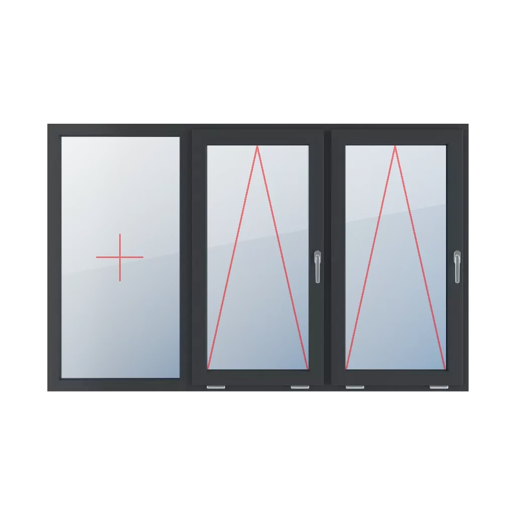 Festverglasung im Rahmen, Scharnier mit Griff rechts, Scharnierverglasung mit Griff rechts fenster fenstertypen dreifluegelige-fenster symmetrische-horizontale-teilung-33-33-33 festverglasung-im-rahmen-scharnier-mit-griff-rechts-scharnierverglasung-mit-griff-rechts 