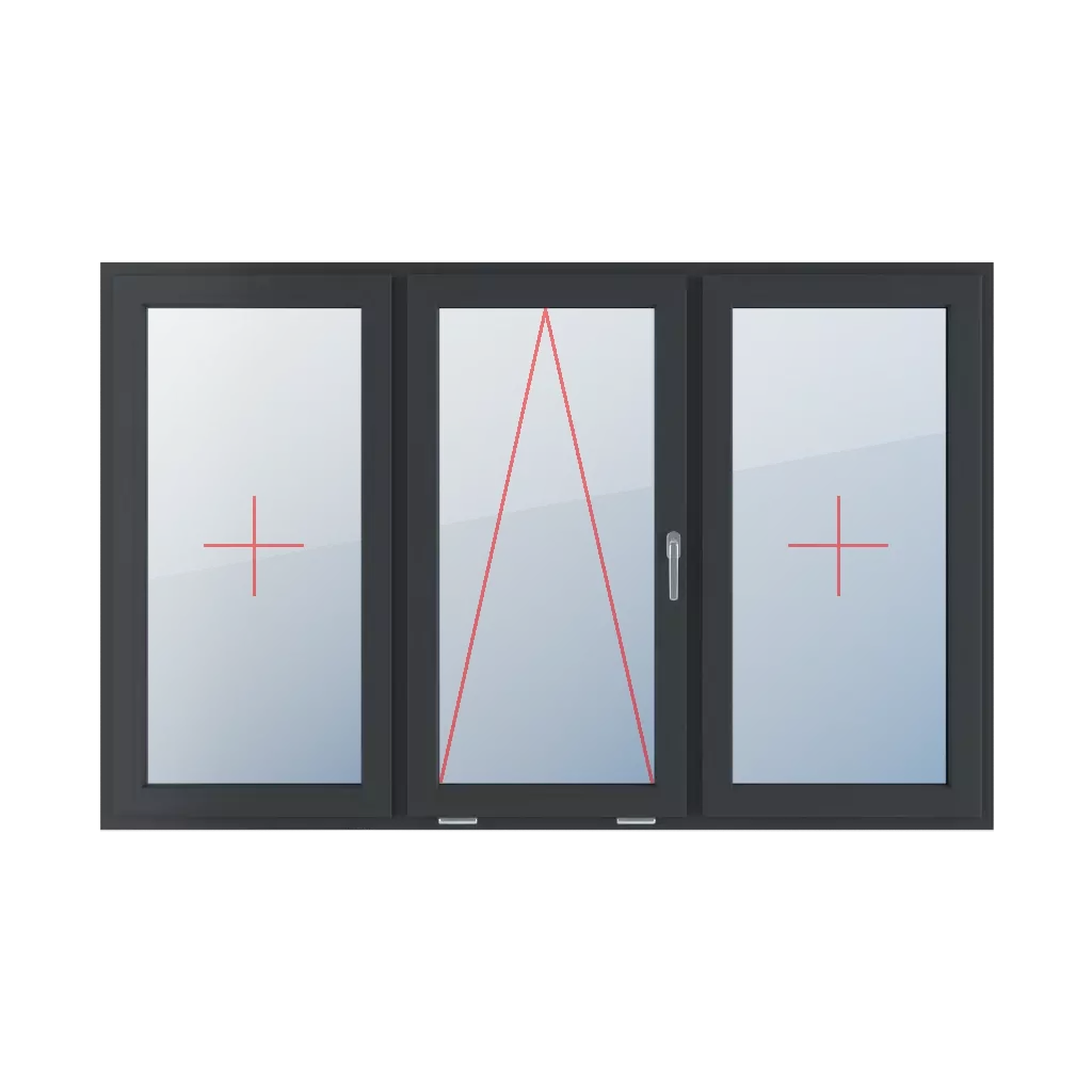 Festverglasung im Flügel, Scharnierverglasung mit Griff rechts, Festverglasung im Flügel fenster fenstertypen dreifluegelige-fenster symmetrische-horizontale-teilung-33-33-33 festverglasung-im-fluegel-scharnierverglasung-mit-griff-rechts-festverglasung-im-fluegel 