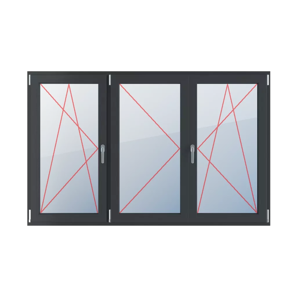 Links kippen und drehen, beweglicher Pfosten, links drehen, rechts kippen und drehen fenster fenstertypen dreifluegelige-fenster symmetrische-horizontale-teilung-33-33-33-mit-beweglichem-pfosten  