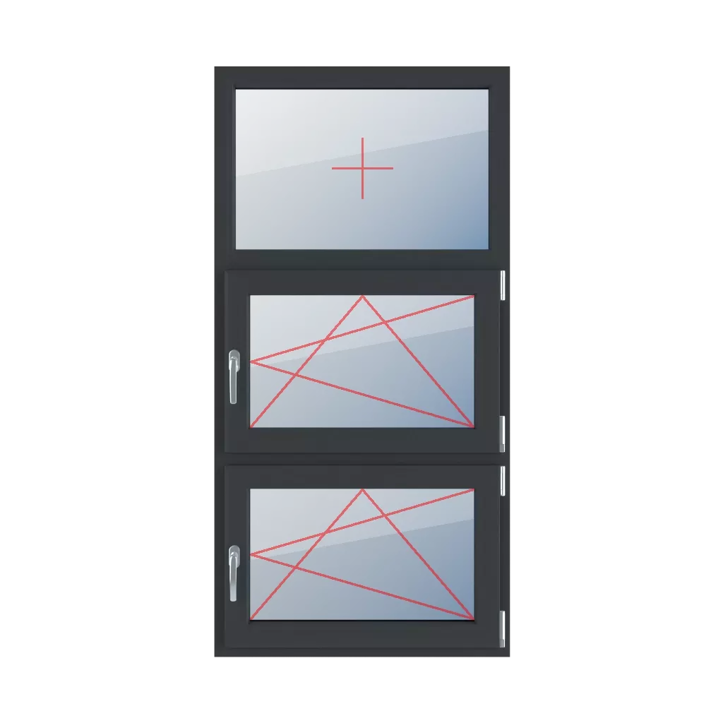 Festverglasung im Rahmen, Dreh-Kipp rechts, Dreh-Kipp rechts fenster fenstertypen dreifluegelige-fenster symmetrische-vertikale-teilung-33-33-33 festverglasung-im-rahmen-dreh-kipp-rechts-dreh-kipp-rechts 