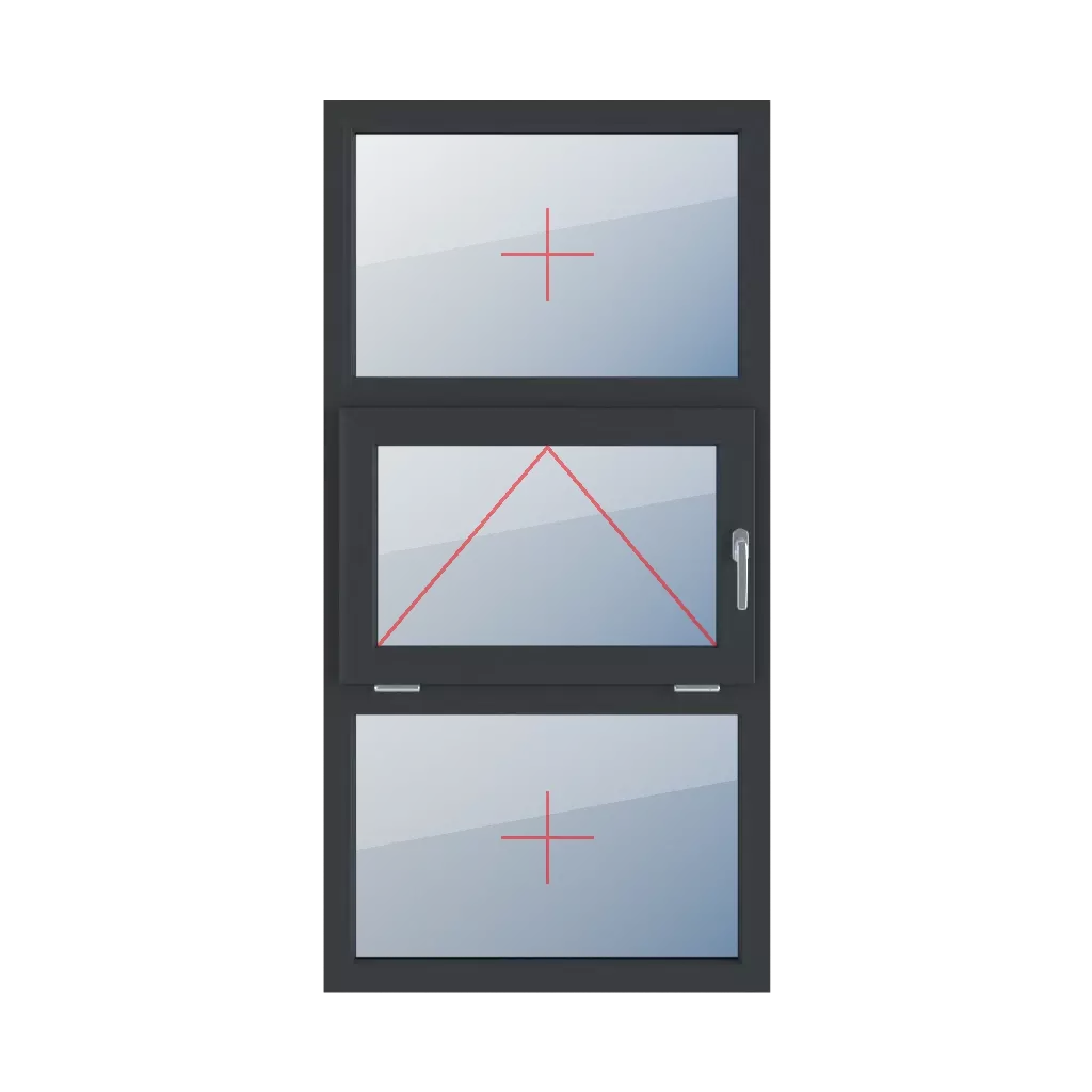 Festverglasung im Rahmen, Ausstellverglasung mit Griff rechts, Festverglasung im Rahmen fenster fenstertypen dreifluegelige-fenster symmetrische-vertikale-teilung-33-33-33 festverglasung-im-rahmen-ausstellverglasung-mit-griff-rechts-festverglasung-im-rahmen 