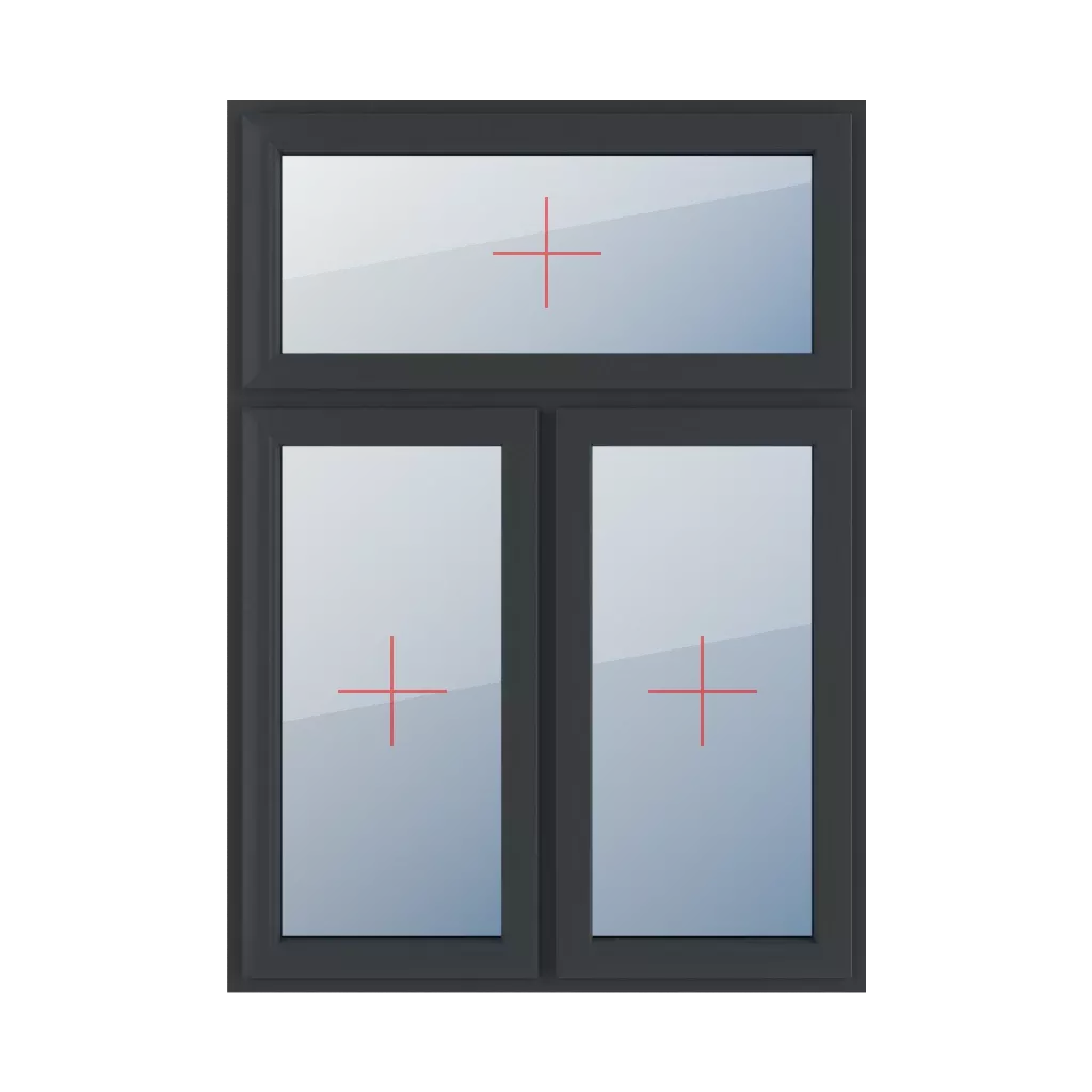 Festverglasung im Flügel fenster fenstertypen dreifluegelige-fenster asymmetrische-vertikale-teilung-30-70  