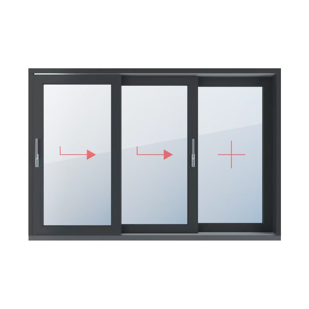 Rechts verschiebbar, Festverglasung fenster fenstertypen hst-hebe-schiebe-terrassentueren dreifluegelige-fenster rechts-verschiebbar-festverglasung-2 