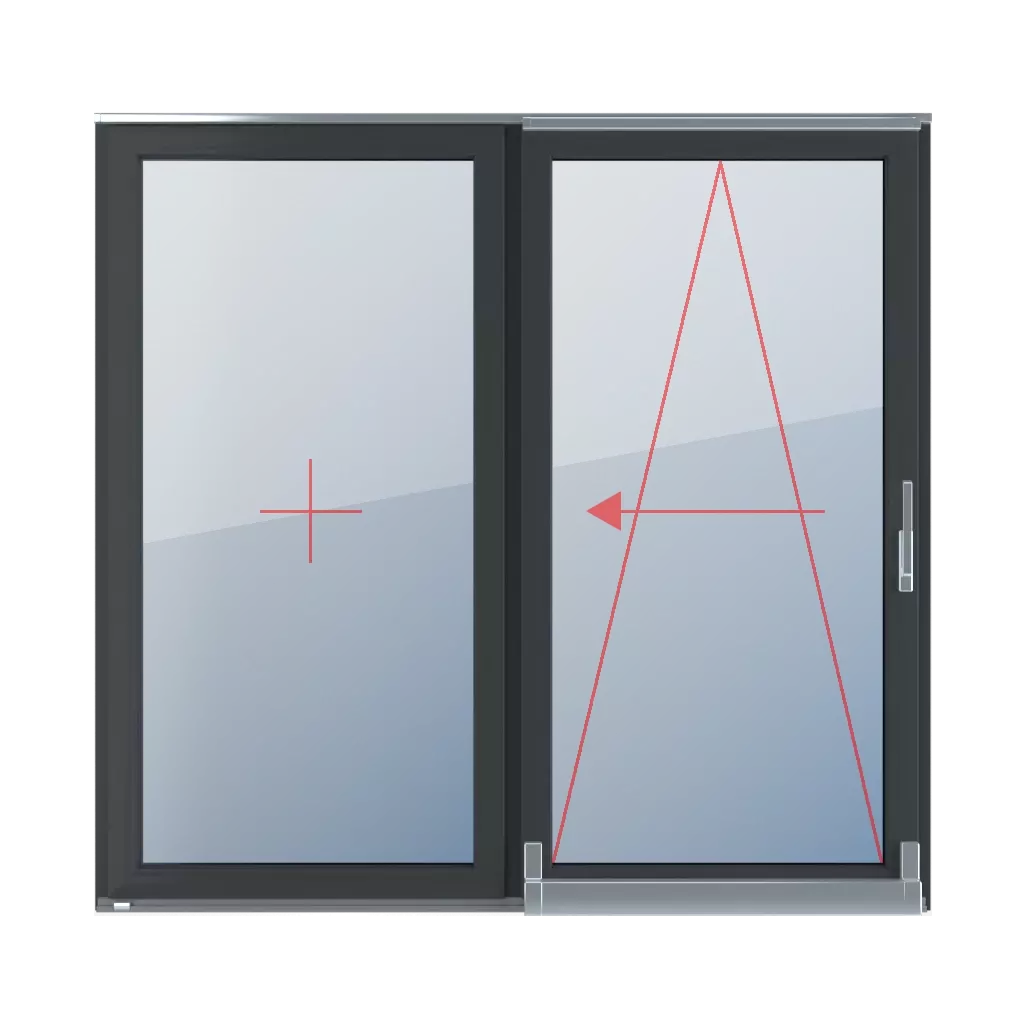 Festverglasung im Flügel, Kipp-Schiebe links fenster fenstertypen psk-parallel-schiebe-kipp-terrassenfenster zweifluegelige-tueren  