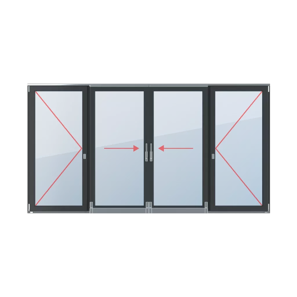 Drehen, kippen und schieben nach links, kippen und schieben nach rechts, beweglicher Pfosten fenster fenstertypen psk-parallel-schiebe-kipp-terrassenfenster vierfluegelige-fenster-2  