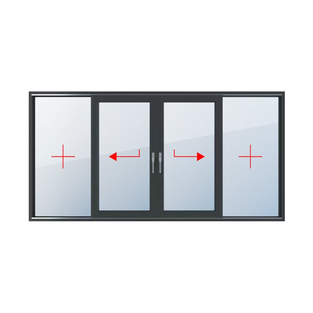 Festverglasung, Schiebe links, Schiebe rechts fenster fenstertypen smart-slide-terrassen-schiebetueren vierfluegelige-fenster-3 festverglasung-schiebe-links-schiebe-rechts 