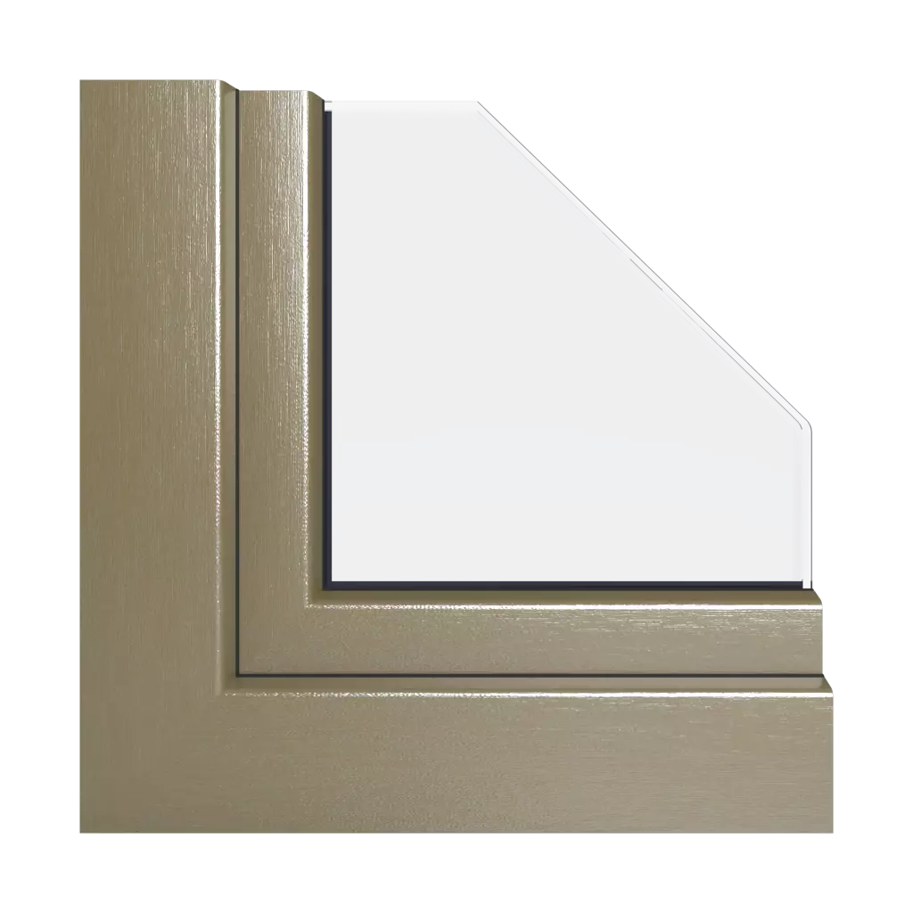 Gebürstetes Messing produkte fensterpakete premium-pvc   