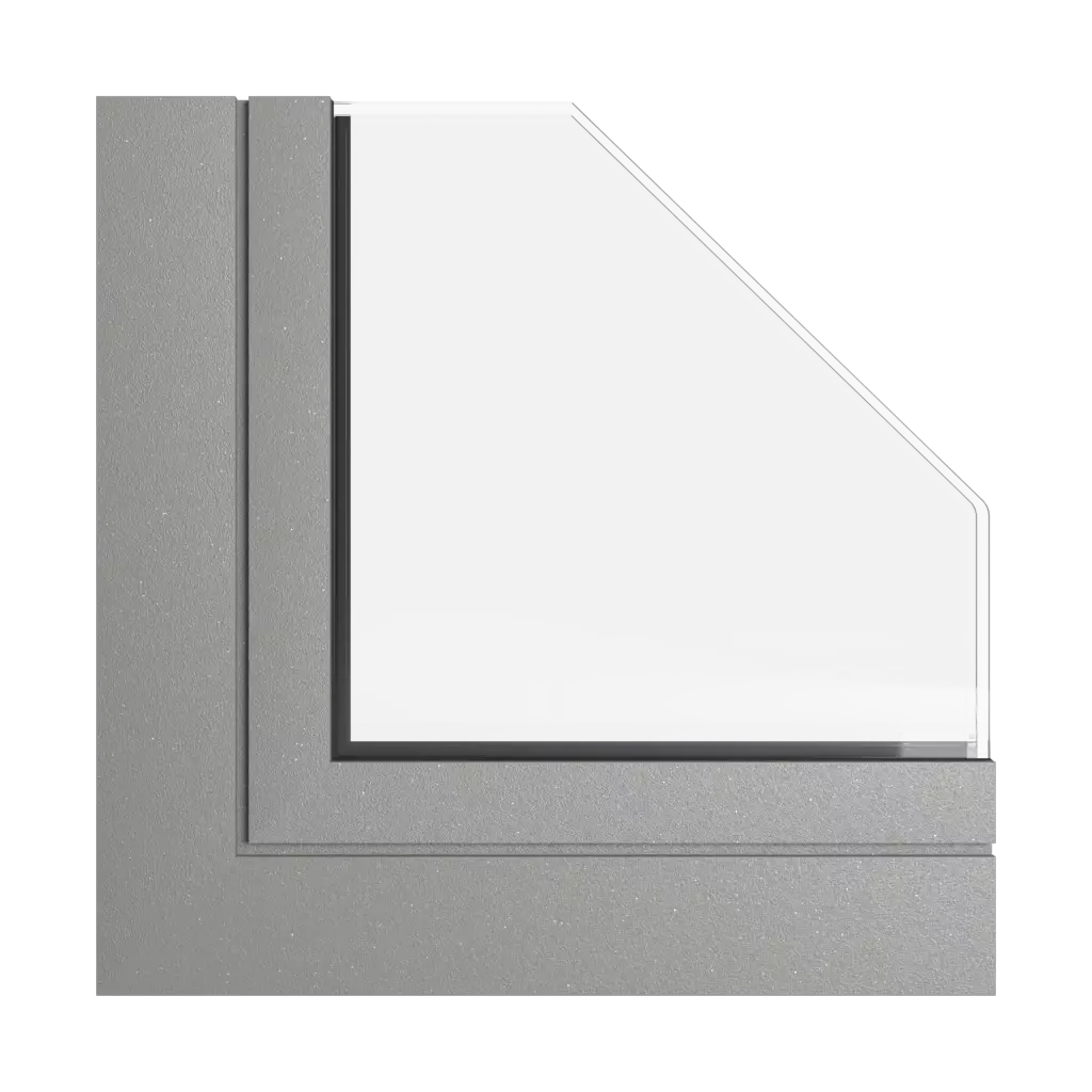 Graues Aluminium fenster fensterprofile aliplast