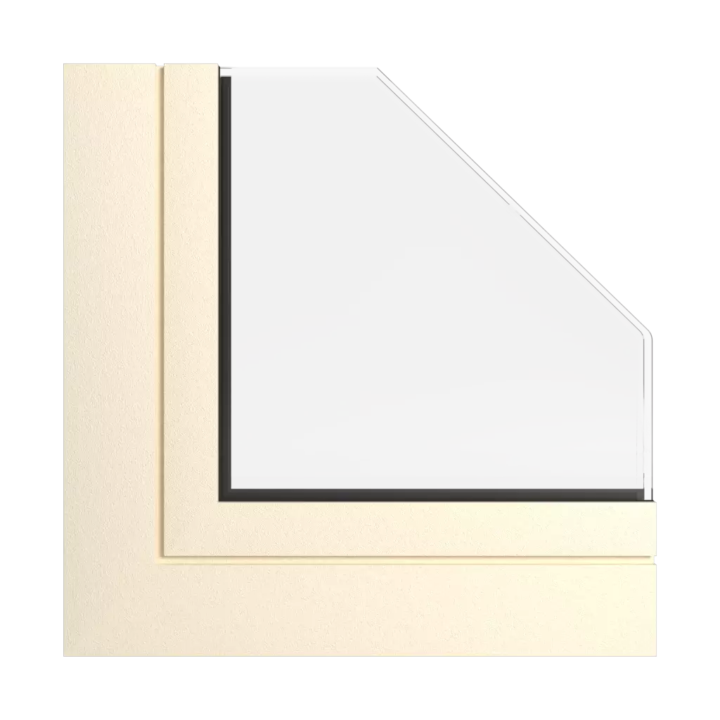 Cremiges Beige fenster fensterprofile aliplast