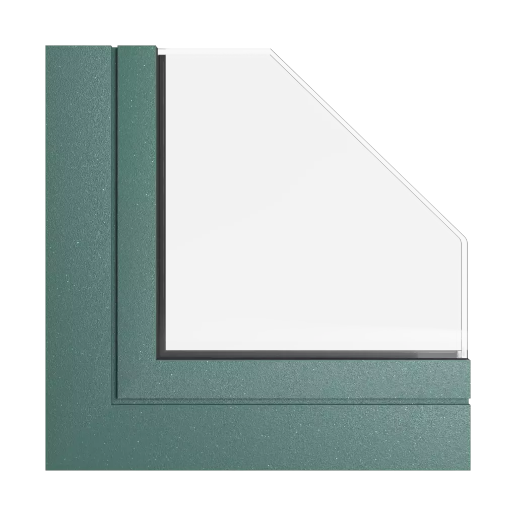 Glänzendes grün Tiger fenster fensterprofile aliplast