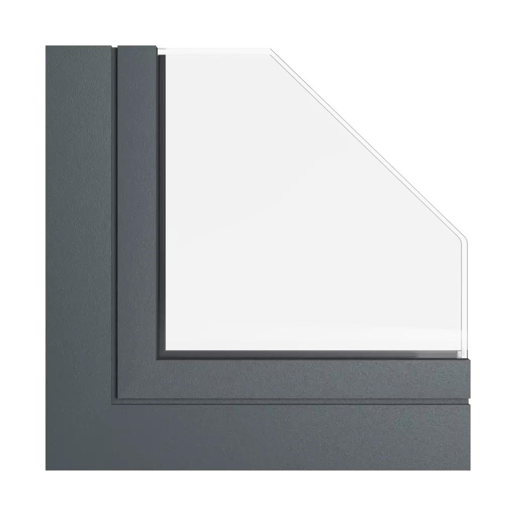 Grauer Stahl tiger produkte aluminiumfenster    