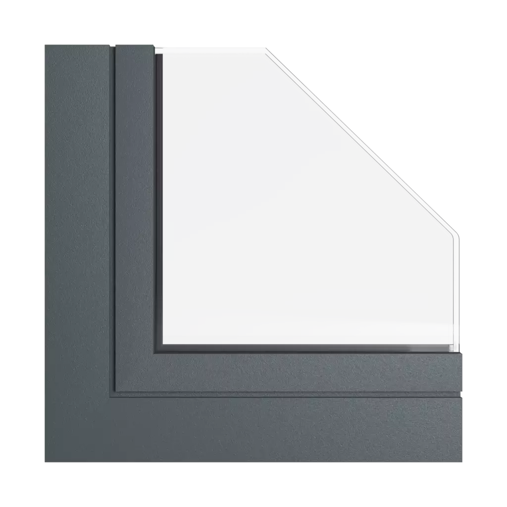 Grauer Stahl tiger produkte fensterpakete aluminium-standard-plus   