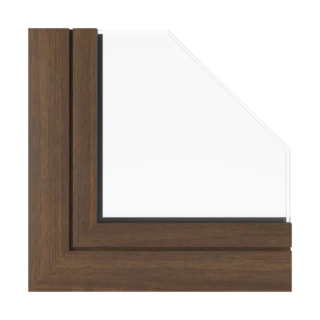 Nussbaum dunkel fenster fensterprofile aluprof mb-118ei