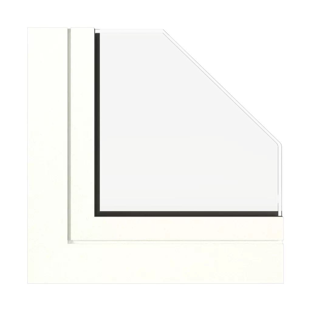 Weiße feine Struktur fenster fensterprofile aluprof mb-118ei