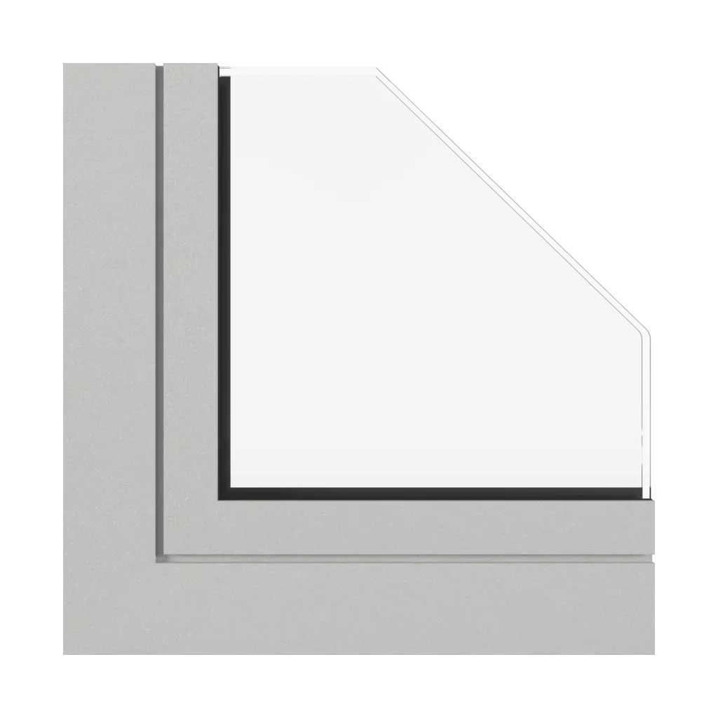 Hellgraue feine Struktur fenster fensterprofile aluprof mb-118ei