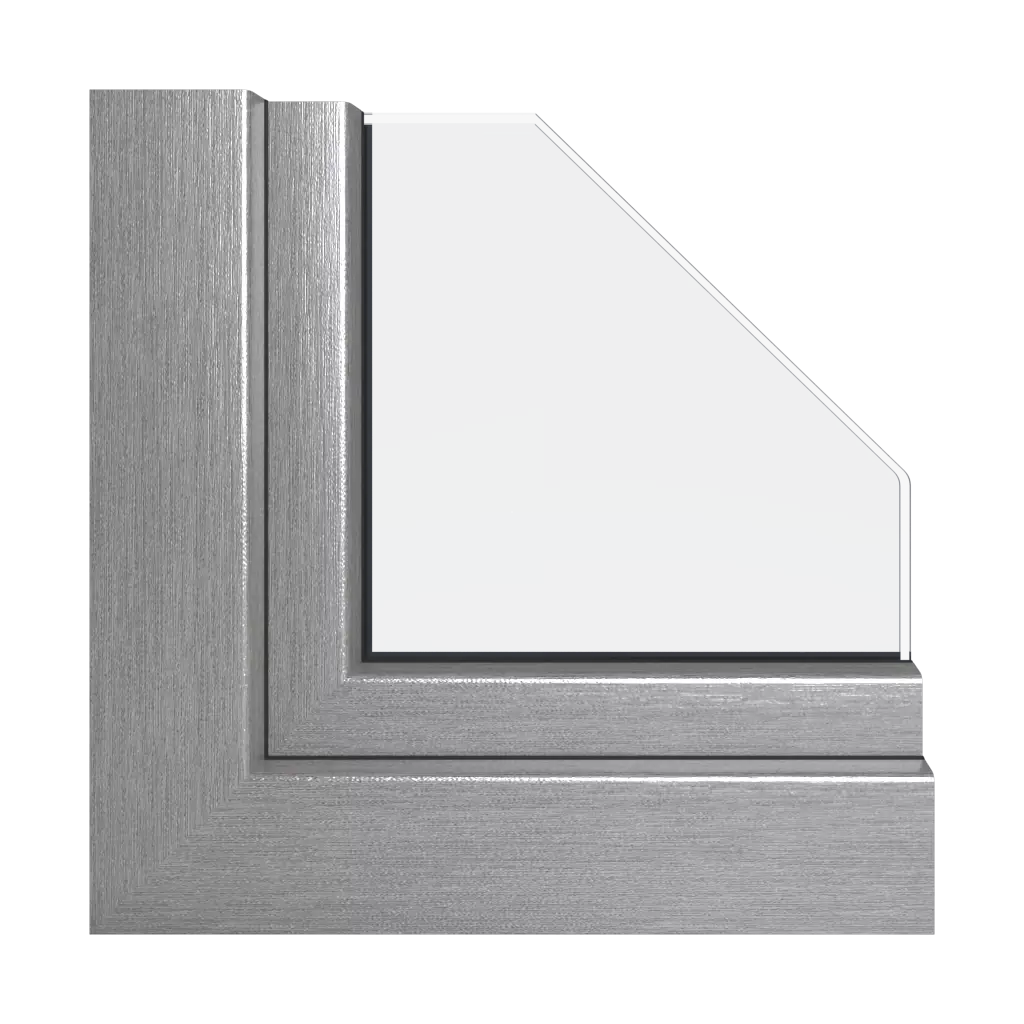 Aluminium gebürstet fenster fensterprofile schueco corona-ct-70