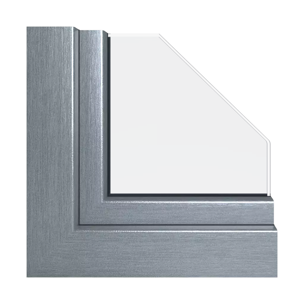 Silbermetallic fenster fensterprofile schueco livingslide