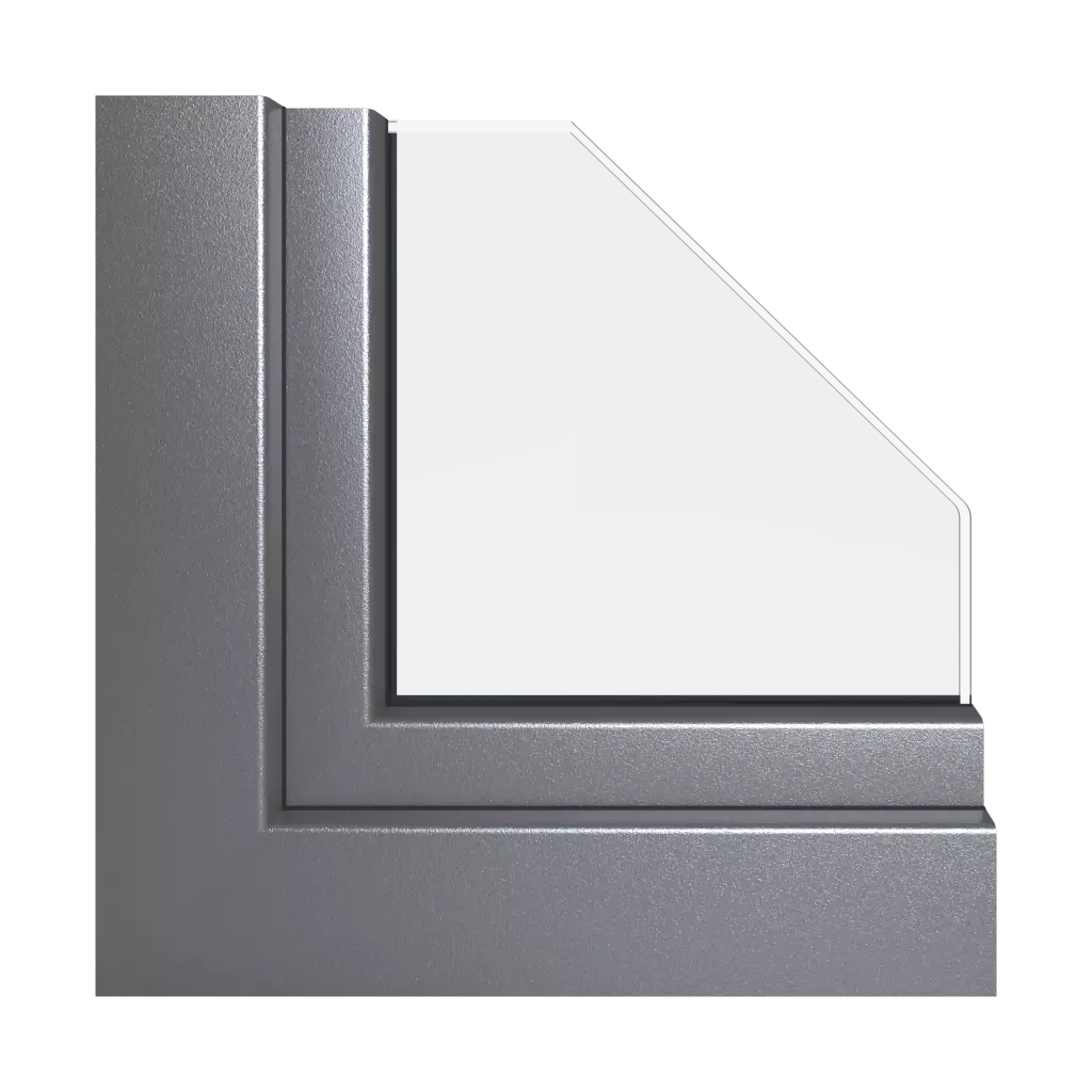 Aluxgraues Aluminium fenster fensterprofile schueco living-as