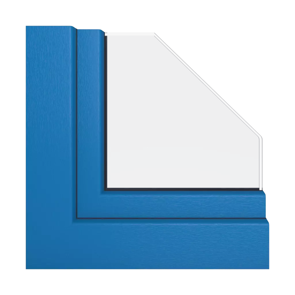 Brilliantes Blau fenster fensterprofile schueco korona-si-82