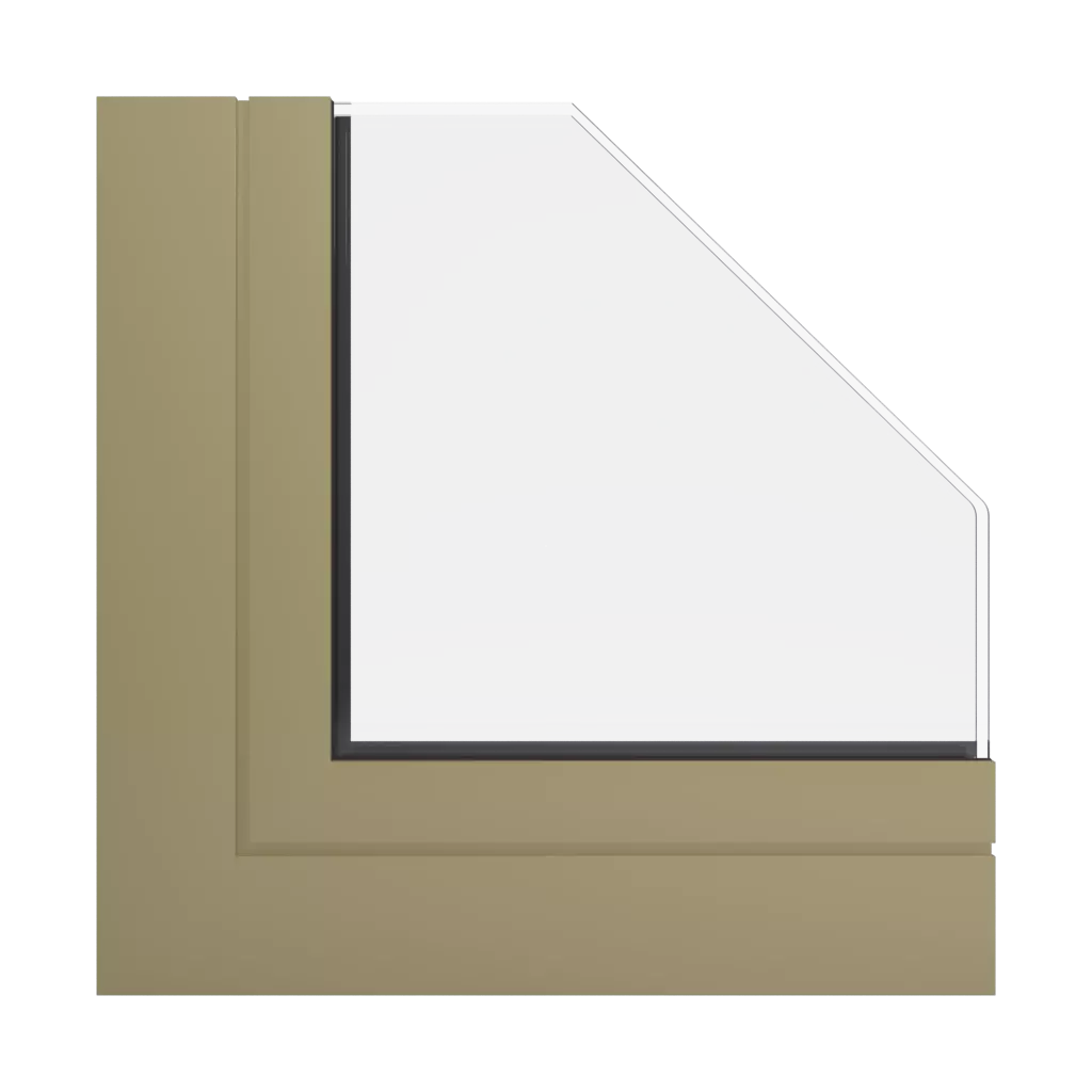 RAL 1020 Olivgelb fenster fensterprofile aliplast folie-plus