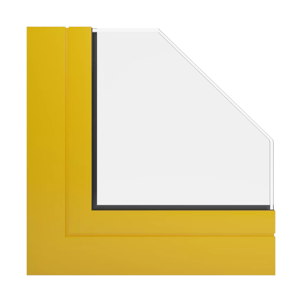 RAL 1023 Verkehrsgelb fenster fensterprofile aliplast folie-plus