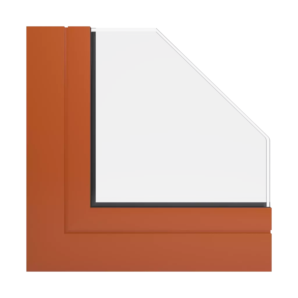 RAL 2001 Rotorange fenster fensterprofile aliplast victoria-plus