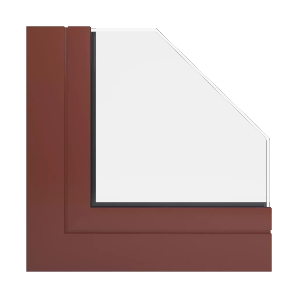RAL 3009 Oxidrot produkte aluminiumfenster    