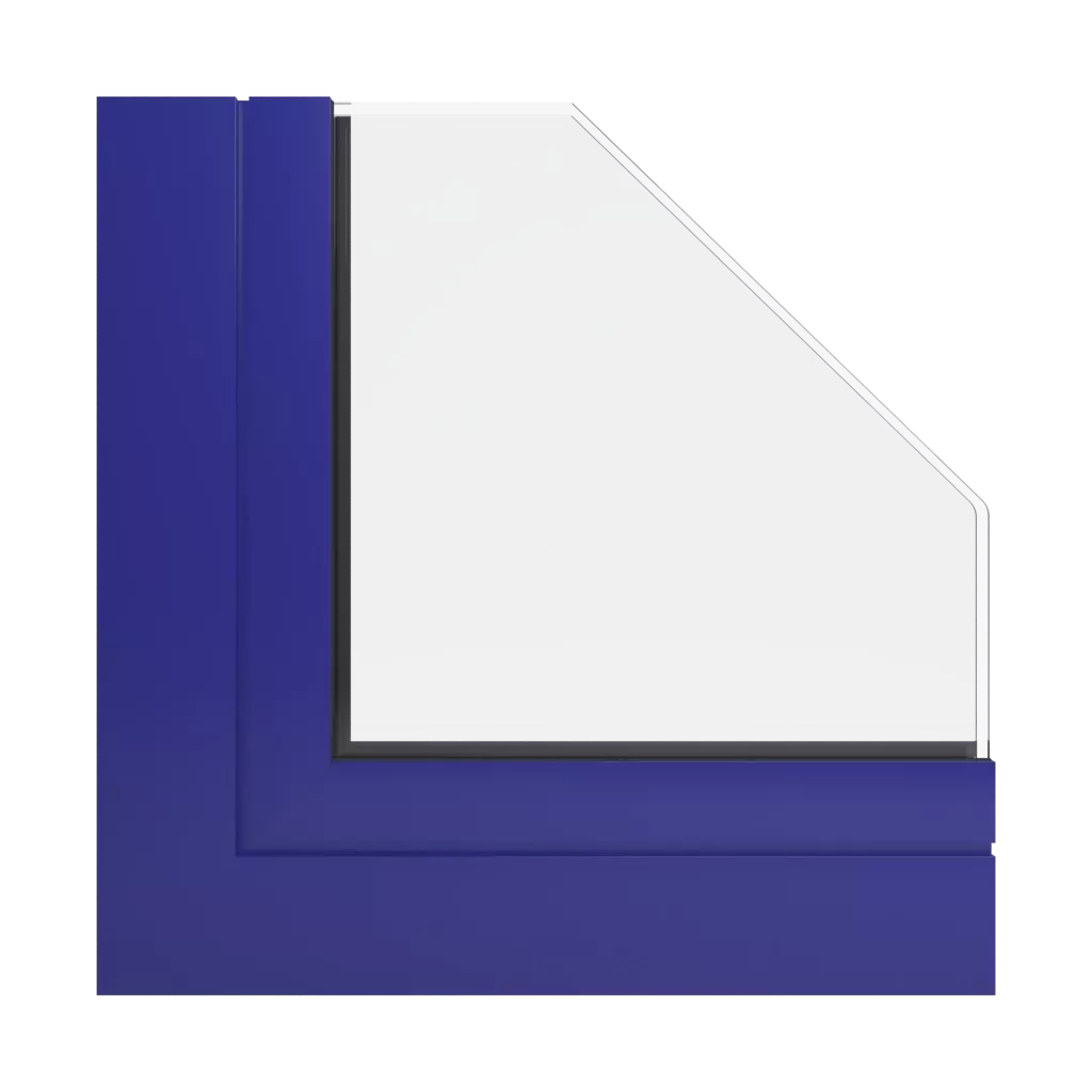 RAL 5002 Ultramarinblau fenster fensterprofile aluprof mb-86si