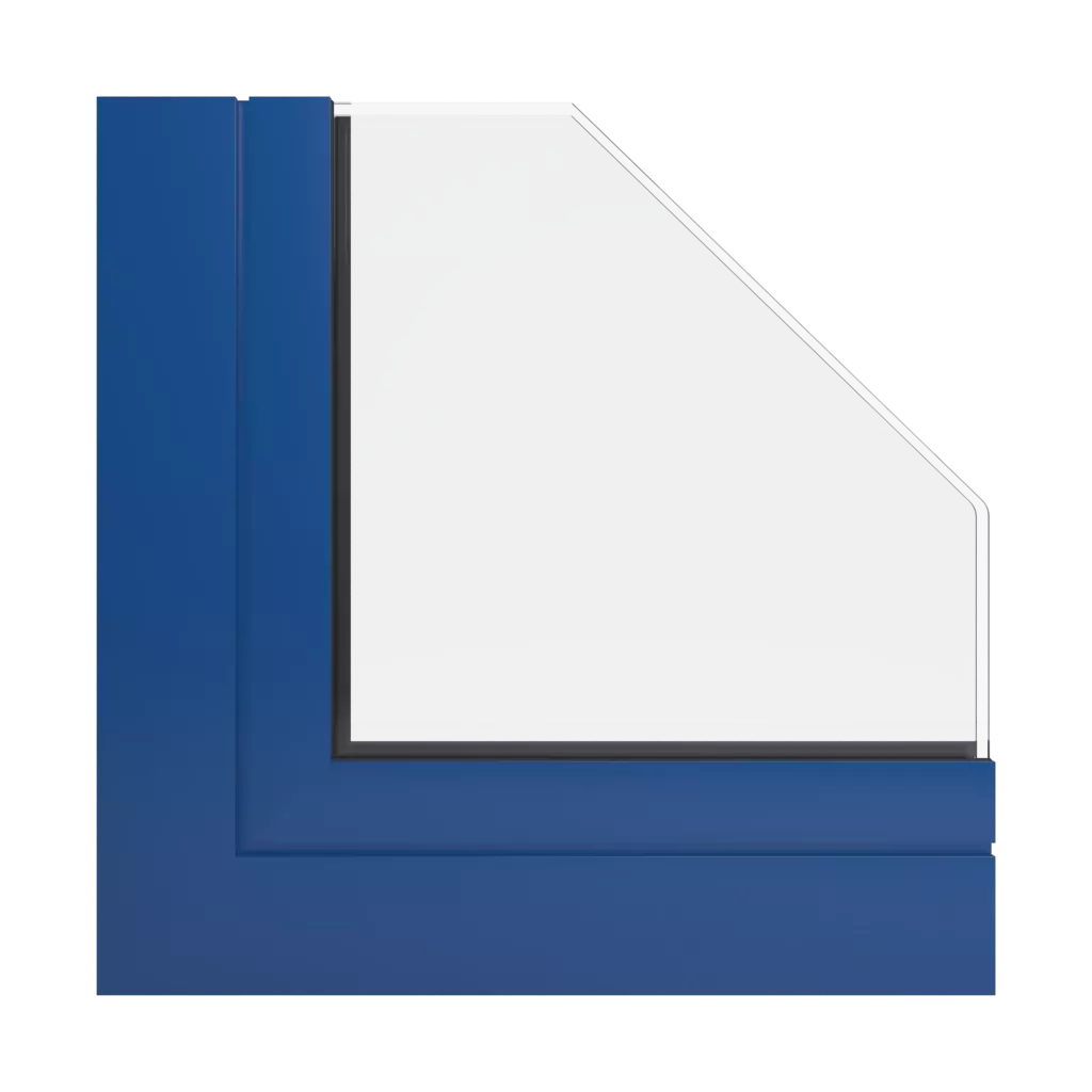 RAL 5010 Enzianblau fenster fensterprofile aliplast victoria-plus