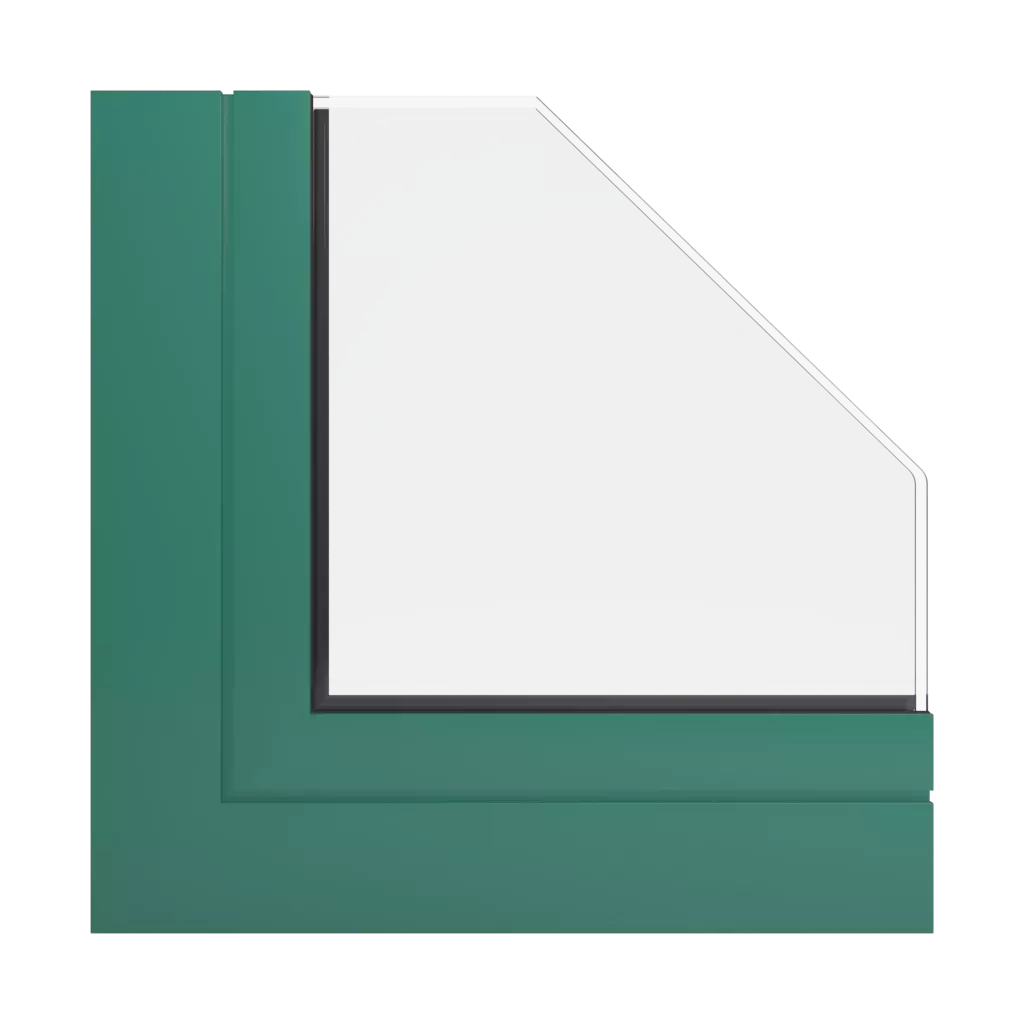 RAL 6000 Patinagrün fenster fensterprofile aliplast victoria-plus