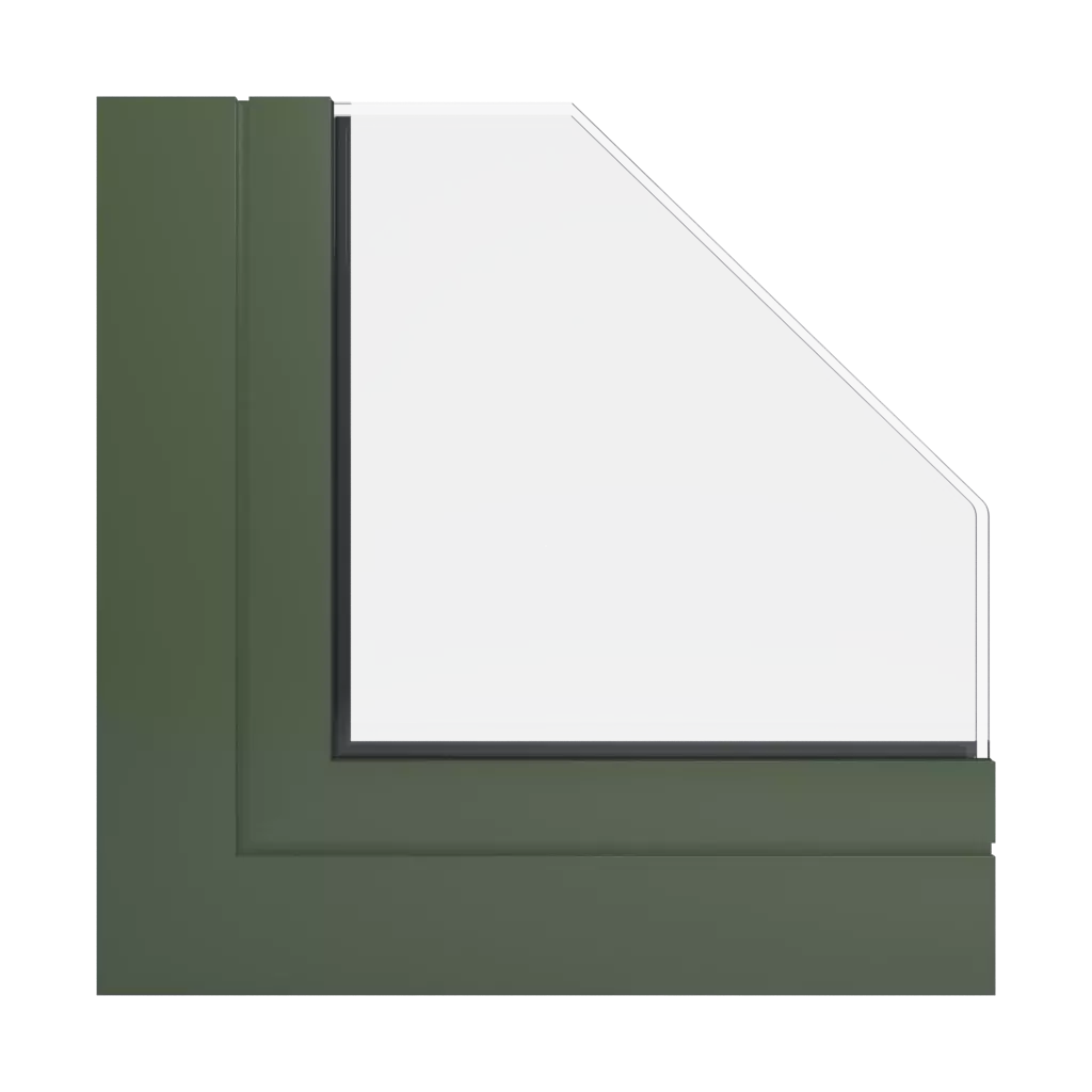 RAL 6003 Olivgrün produkte klappfenster    