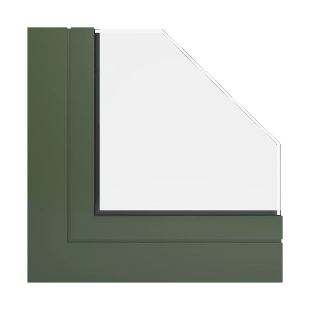 RAL 6003 Olivgrün fenster fensterprofile aluprof mb-60e-ei