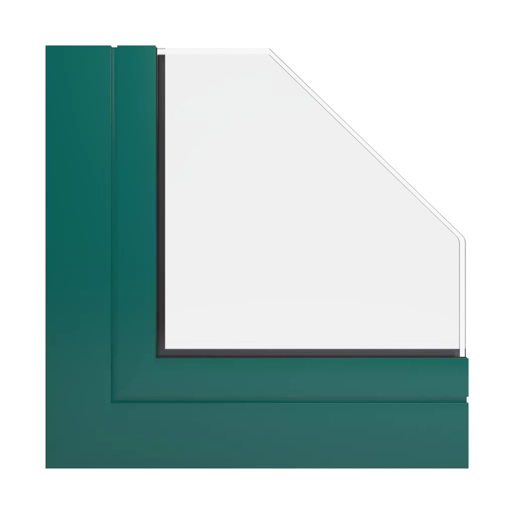 RAL 6026 Opalgrün produkte klappfenster    