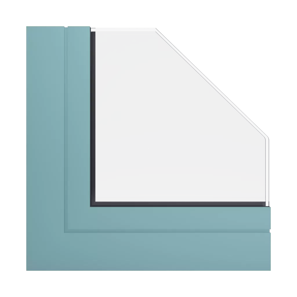 RAL 6034 Pastelltürkis fenster fensterprofile aluprof mb-86si