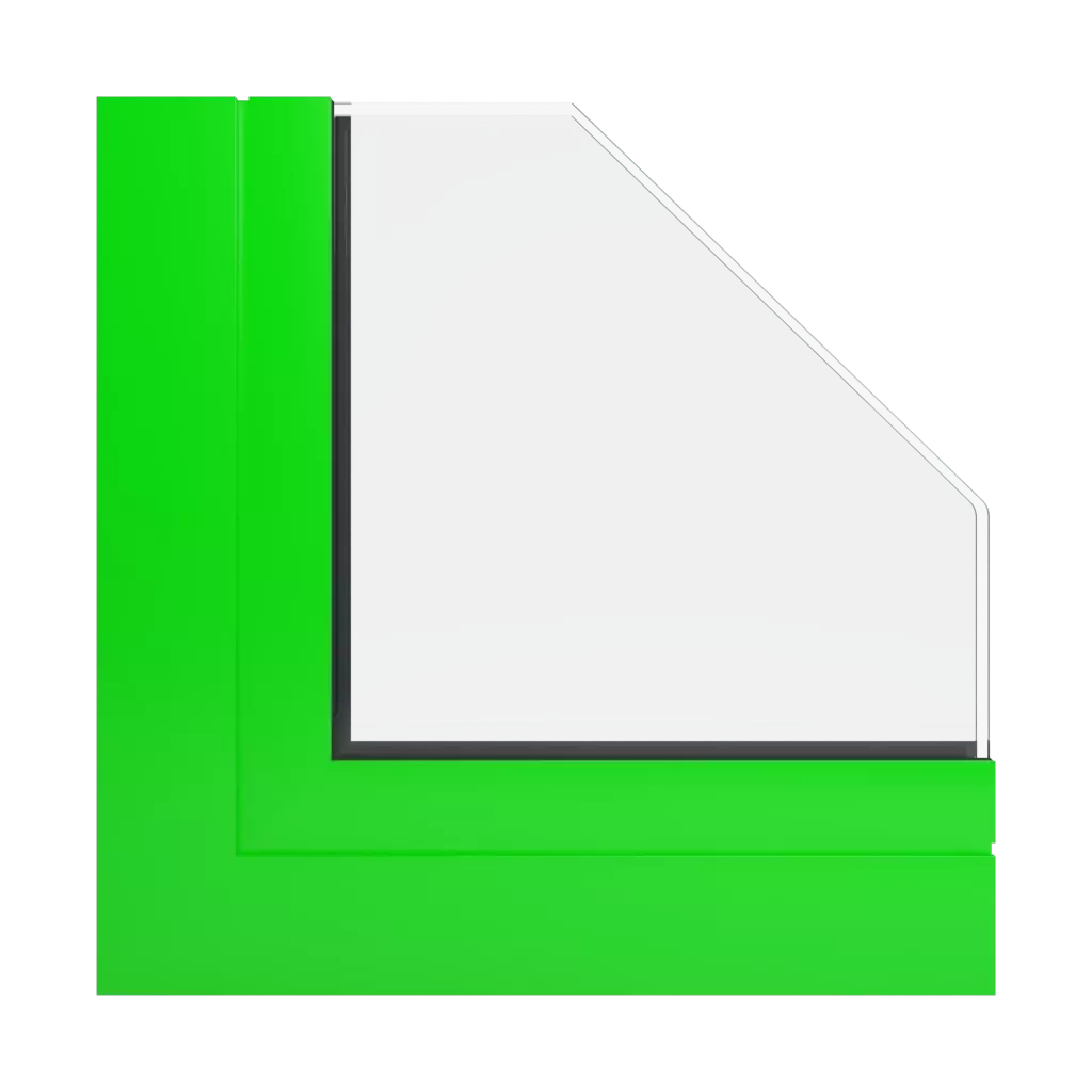 RAL 6038 Leuchtgrün fenster fensterprofile aluprof mb-86si