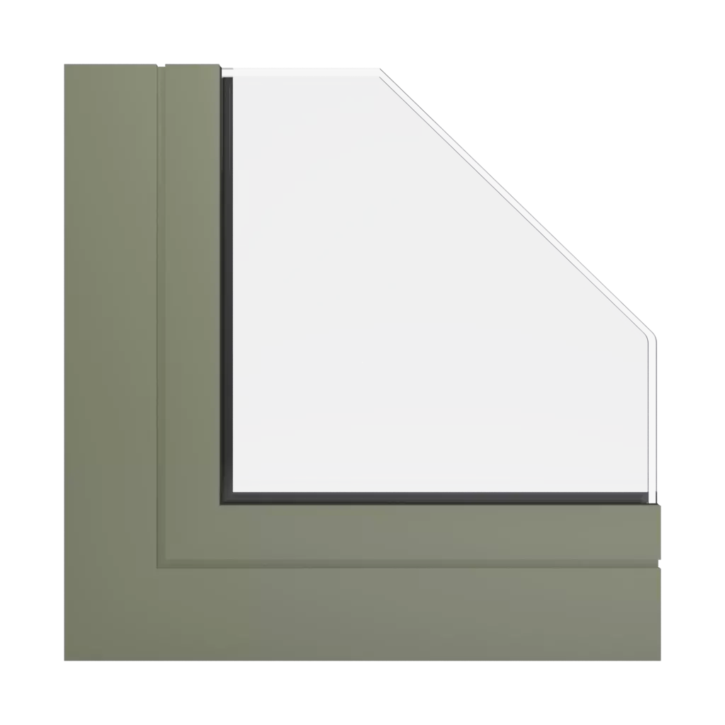 RAL 7002 Olivgrau fenster fensterprofile aliplast imperial-i