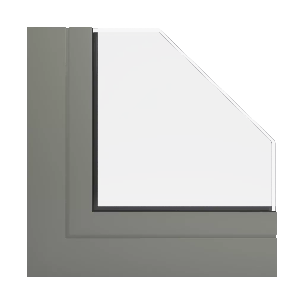 RAL 7003 Moosgrau fenster fensterprofile ponzio pe78n-hallo