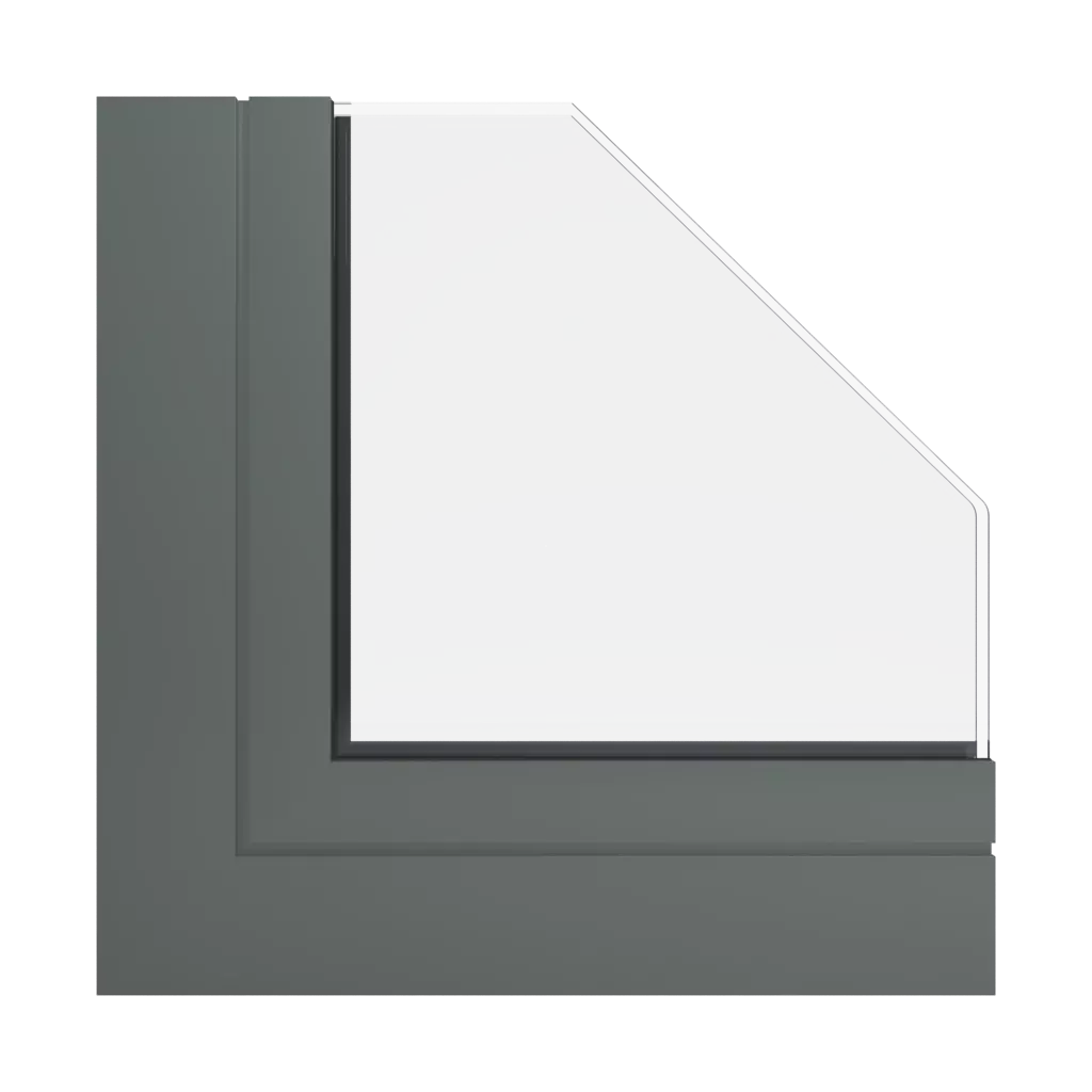 RAL 7009 Graugrün fenster fensterprofile ponzio pe96