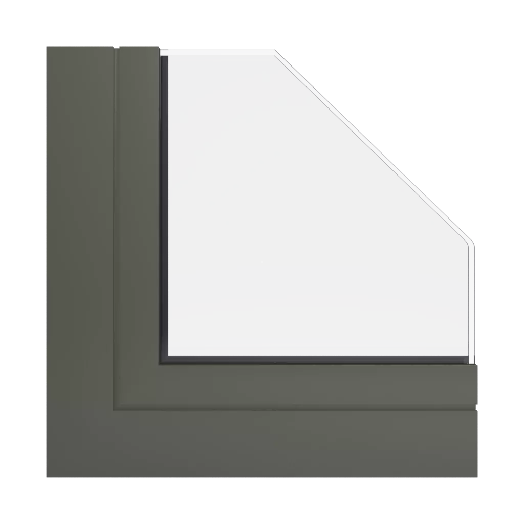 RAL 7013 Braungrau produkte aluminiumfenster    