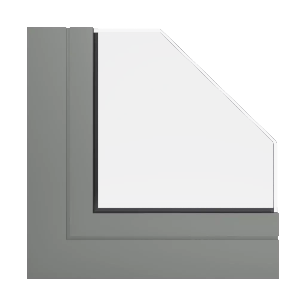 RAL 7023 Betongrau fenster fensterprofile aliplast victoria-plus