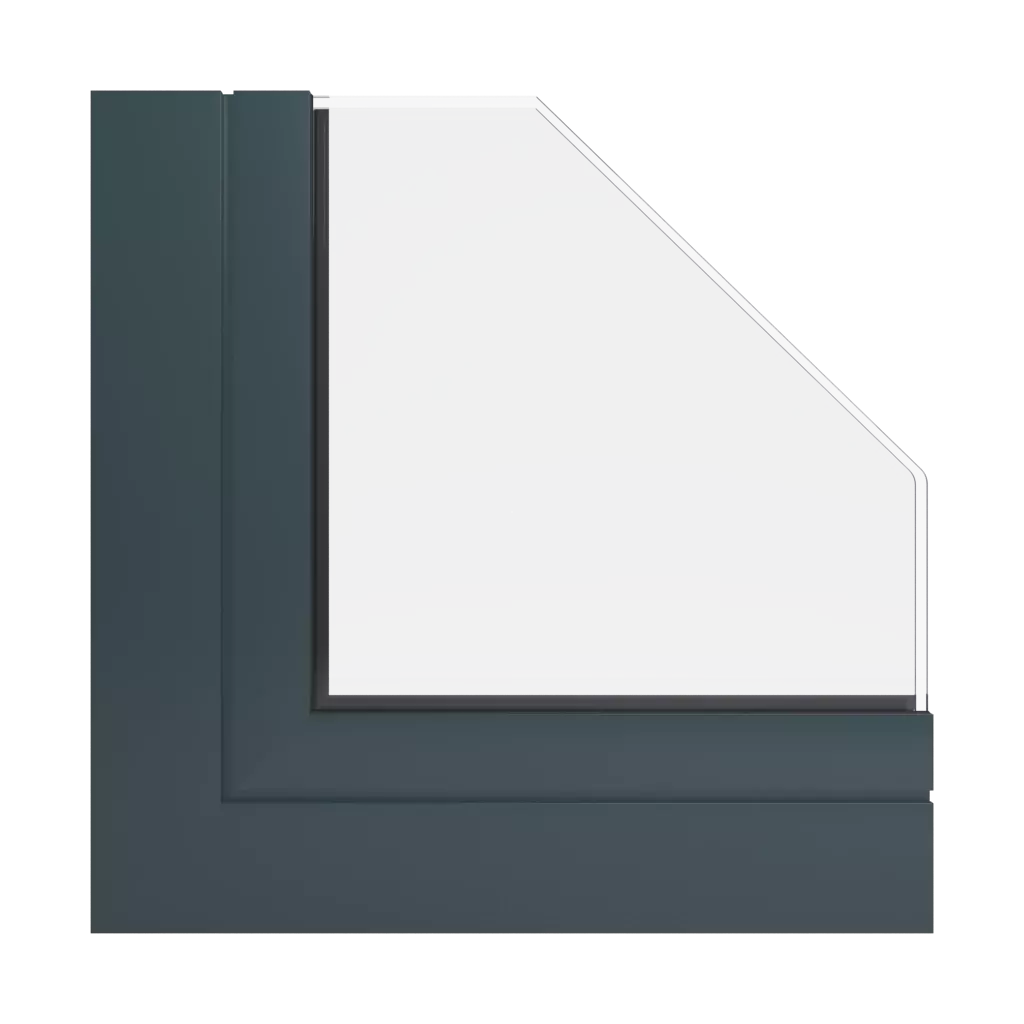 RAL 7026 Granitgrau fenster fensterprofile aliplast victoria-plus