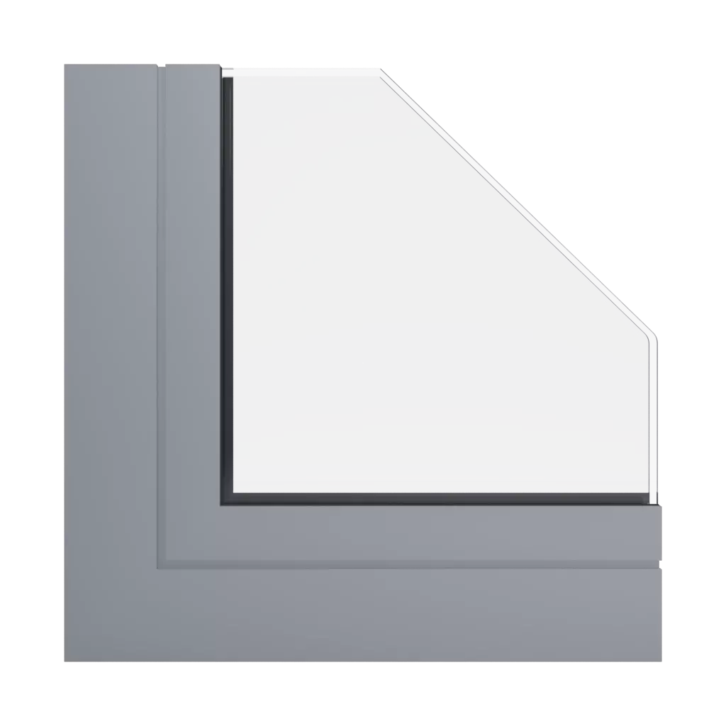 RAL 7045 Telegrau 1 fenster fensterprofile aliplast mc-glass