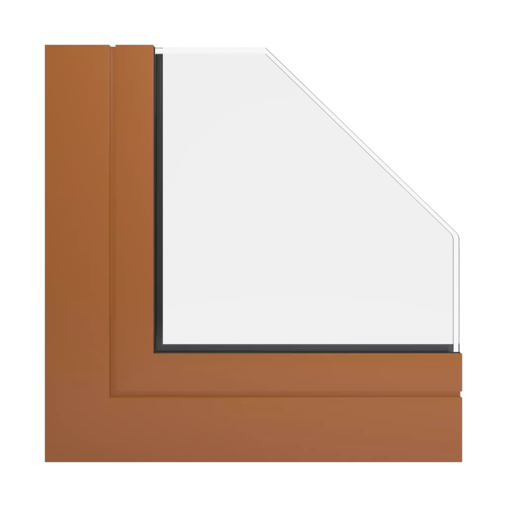 RAL 8023 Orangebraun produkte aluminiumfenster    