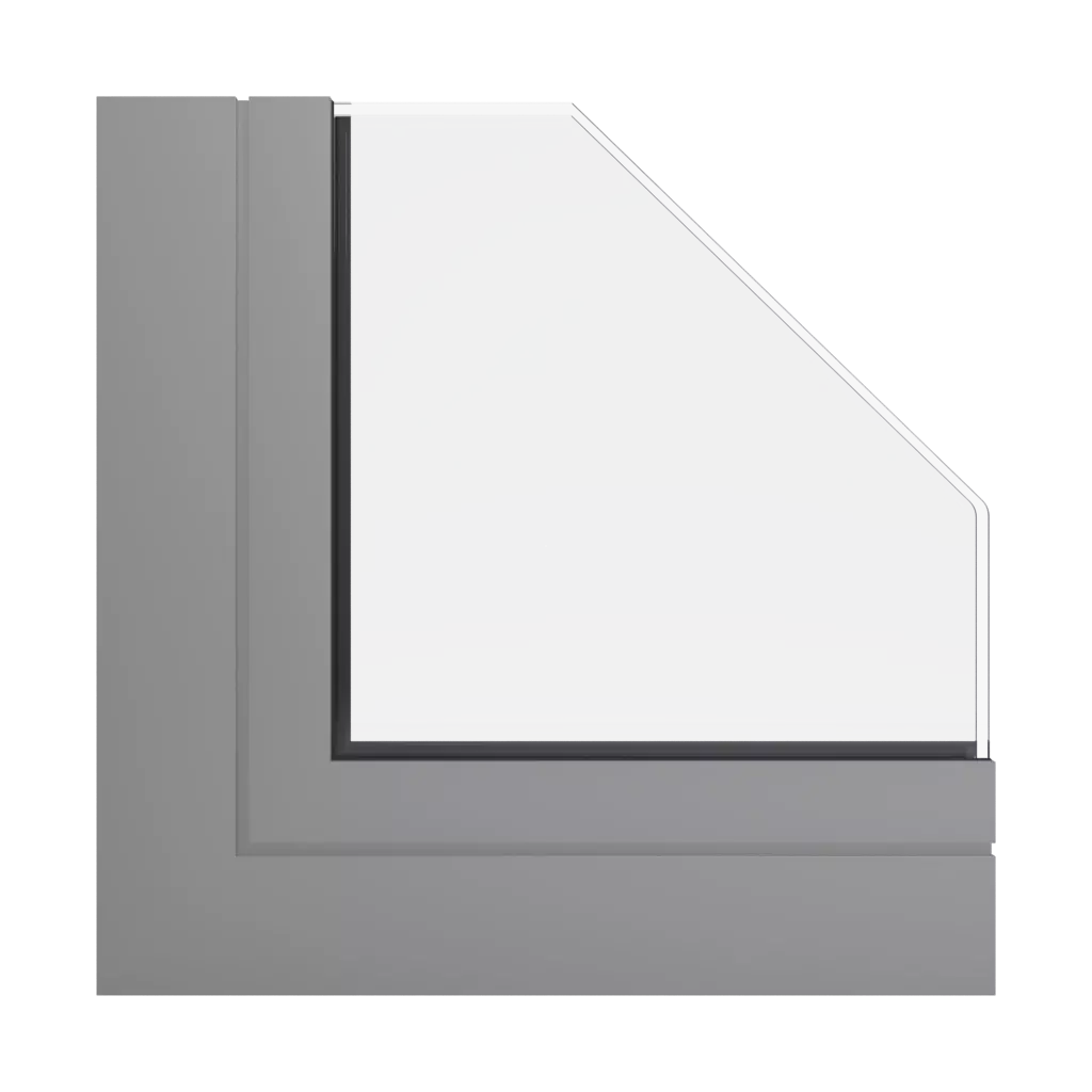 RAL 9007 Graualuminium fenster fensterprofile aluprof mb-77hs